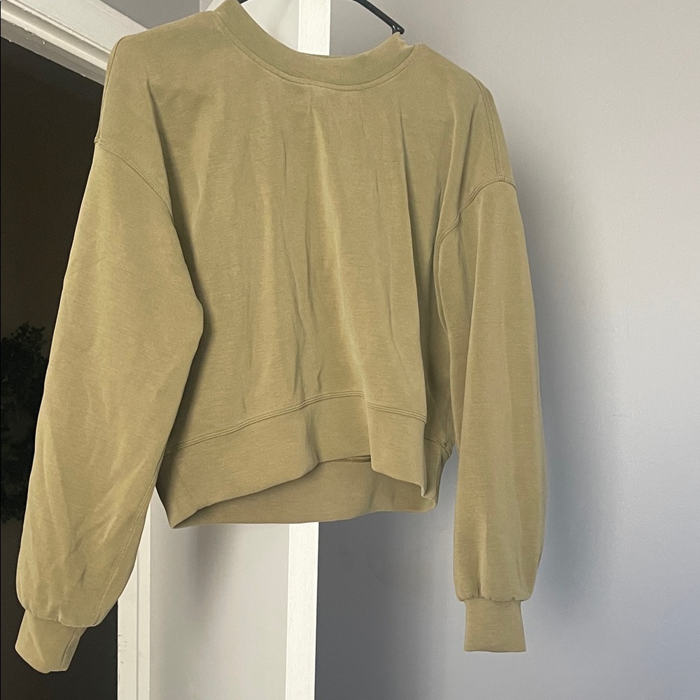 lululemon athletica Olive Green Sweatshirt